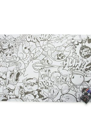 SPRAYGROUND HUGE COLORING POSTER 39″x27″ & MARKERS INCLUDED