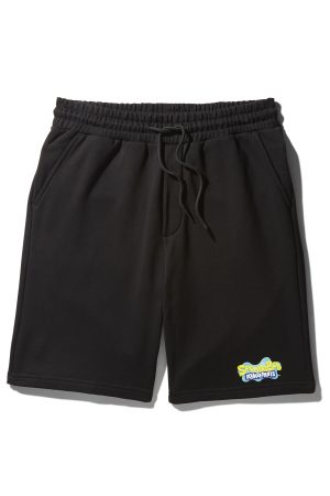 SPONGEBOB KNIT SHORTS (BLACK)