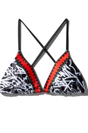 SCRIBBLE BIKINI TOP