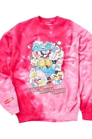 DISRUPTIVE BEHAVIOR DISORDER CREW PINK TIE DYE