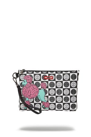 POODLE CHECK RON ENGLISH COLLAB POUCHETTE