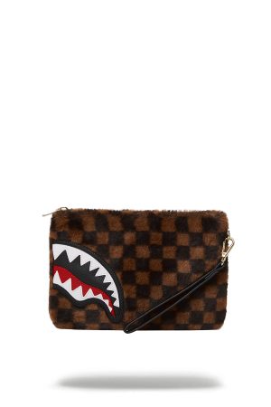 FURRR SHARKS IN PARIS CROSSOVER CLUTCH