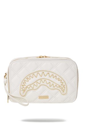 RIVIERA LE BLANC GOLD CHAIN SHARK TOILETRY BAG